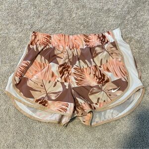 Nike Peach Tropical Dri-Fit Running Shorts Women’s Medium